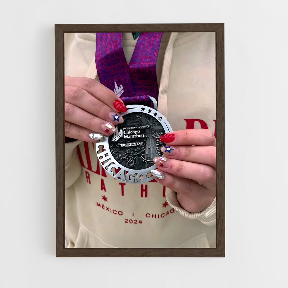 Poster Chicago marathon – affiche Athlétisme (vue 5)